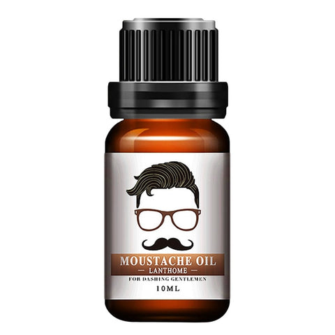 10ml Men Natural Organic Styling Moustache Oil Moisturizing Smoothing Dashing Gentlemen Beard Oil Face Hair Care Transparent