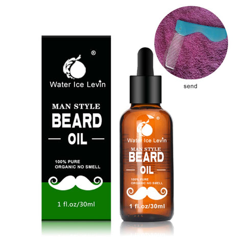 30ml  Men Beard Oil for Styling Smoothing Mustache Growth Care Conditioner Softener Facial Grooming Professional Beard Care Oil