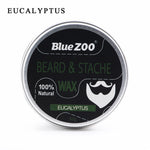 100% Natural Beard & Stache Wax Smooth Grooming Beard Balm Moisturizing Healthy Moustache Cream Gentlemen Beard Care Dropship