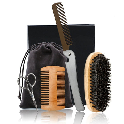 Men'S Oil Head Special Hair Comb Beard Care Trim Shape Suit