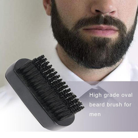1pc Bristle Beard Brush For Men Facial Massager Bristle Hair Clean Brush Portable Shaving Comb Beauty Care Drop Shipping