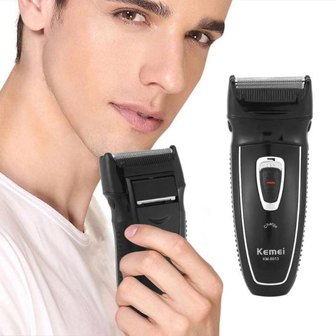 KM-8013 Rechargeable Electric Shaver Reciprocating Electronic Shaving Machine Rotary Hair Trimmer Face Care Razor