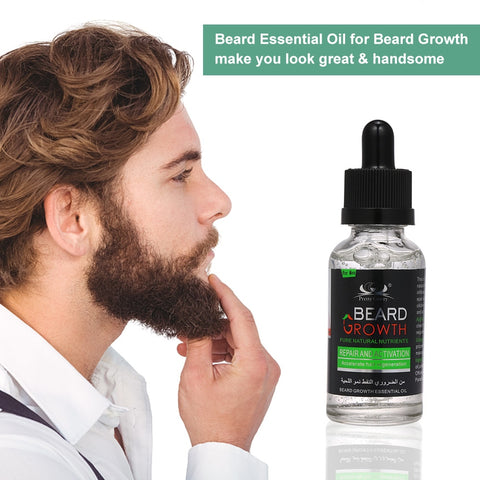 Beard Essential Oil Facial Hair Growth Conditioner Beard Growth Oil for Men's Beard Care & Grooming Beard Oil